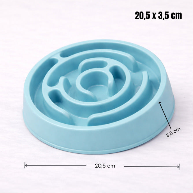 Gamelle anti-glouton Canidoo - dimensions 20,5 x 3,5 cm