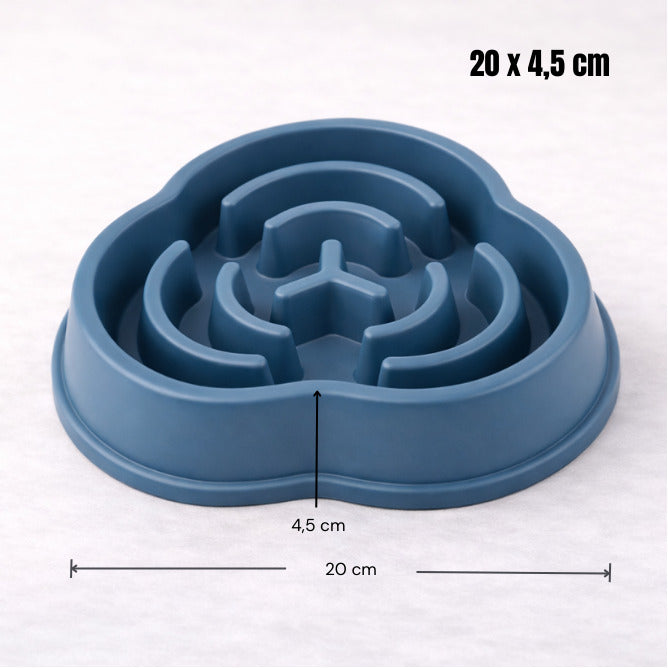 Gamelle anti-glouton trèfle Canidoo - dimensions 20 x 4,5 cm