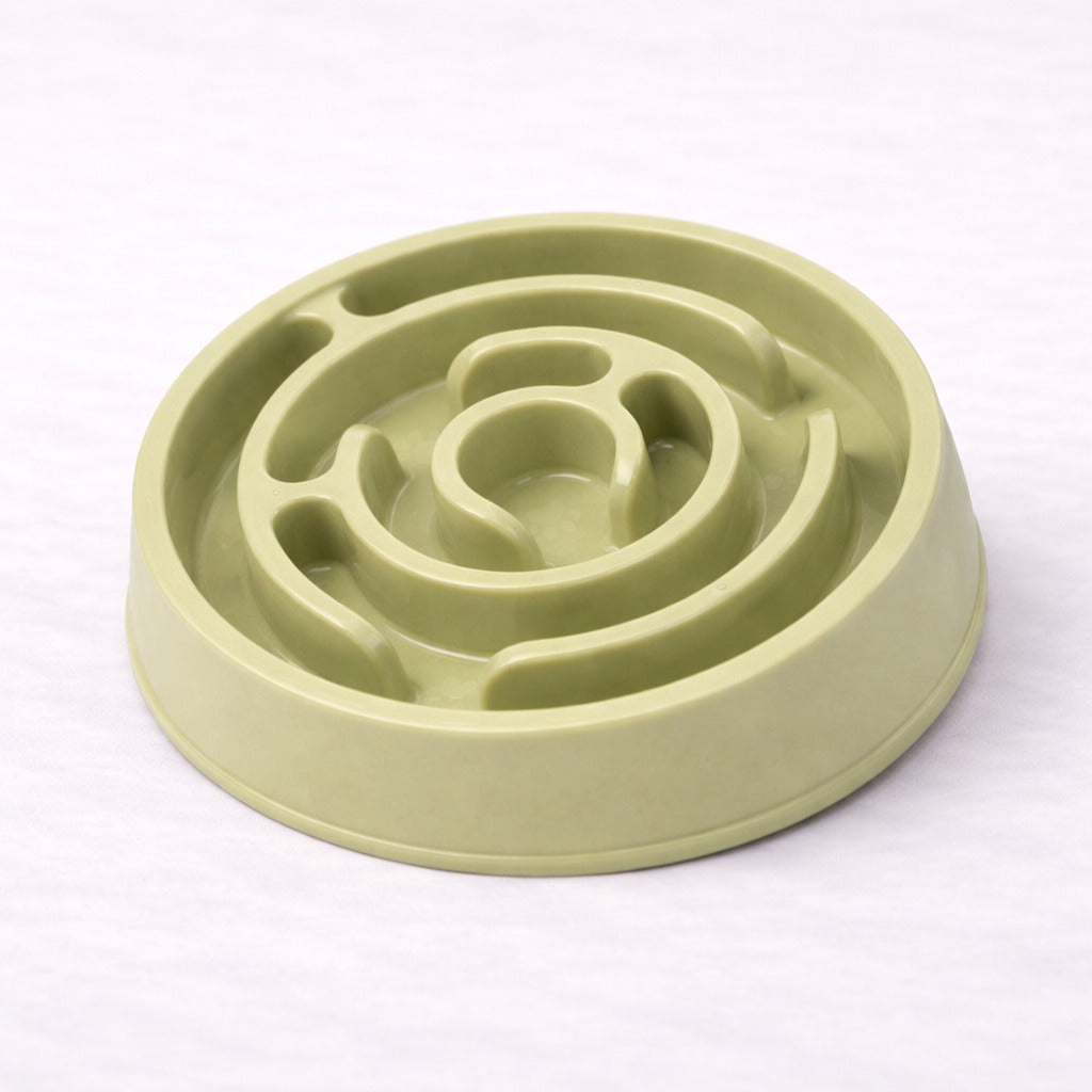 Gamelle anti-glouton Canidoo pour chien, relief intense, vert