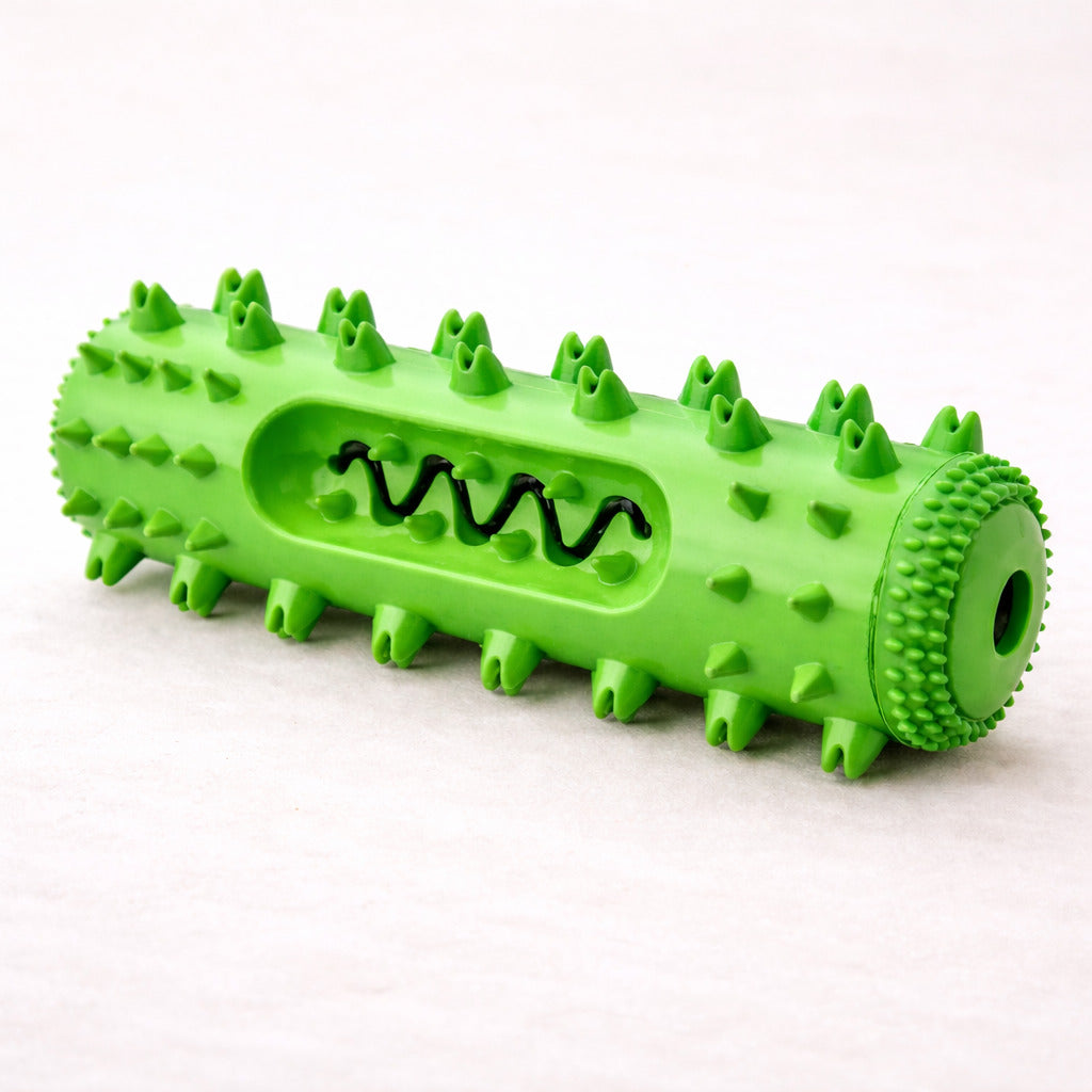 Jouet de mastication résistant Canidoo pour chien, jouet en caoutchouc, vert