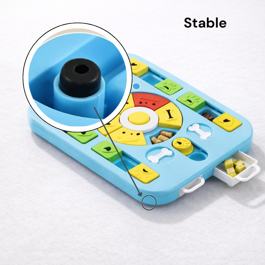 Detail du mécanisme sous le puzzle pour une tenue stable