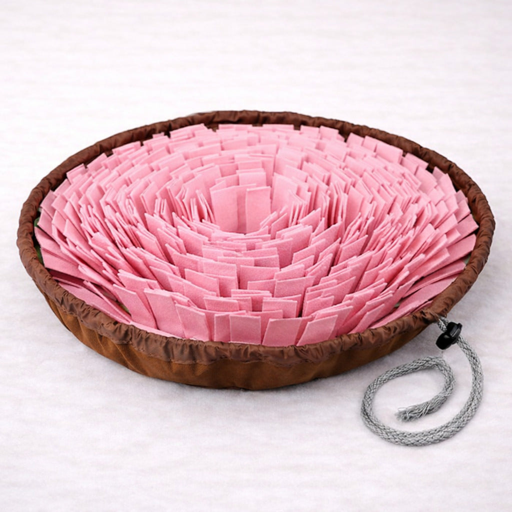 Tapis de fouille pour chien Canidoo couleur rose, taille modulable