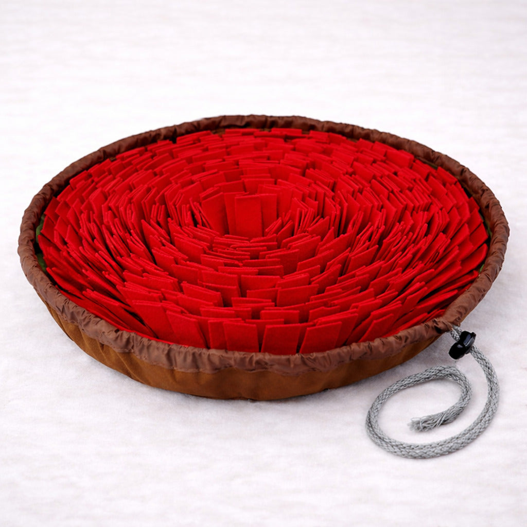 Tapis de fouille pour chien Canidoo couleur rouge, taille modulable