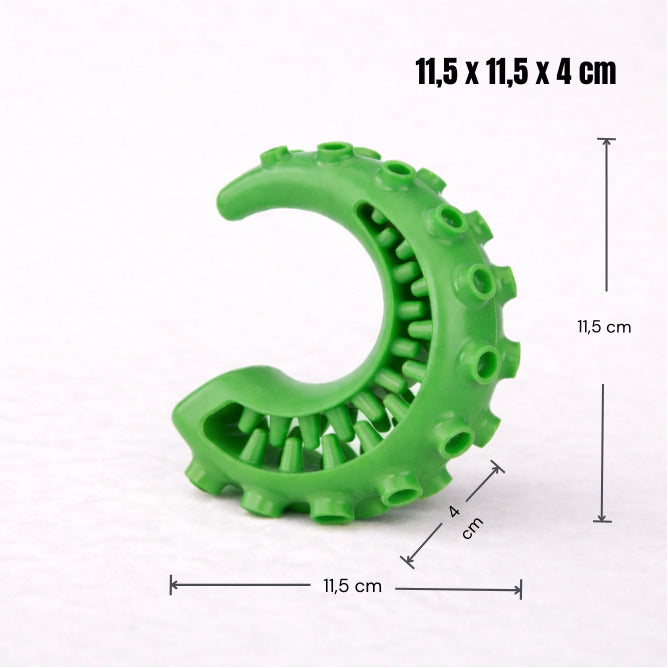 Anneau de mastication à picots Canidoo - dimensions 11,5 x 11,5 x 4 cm