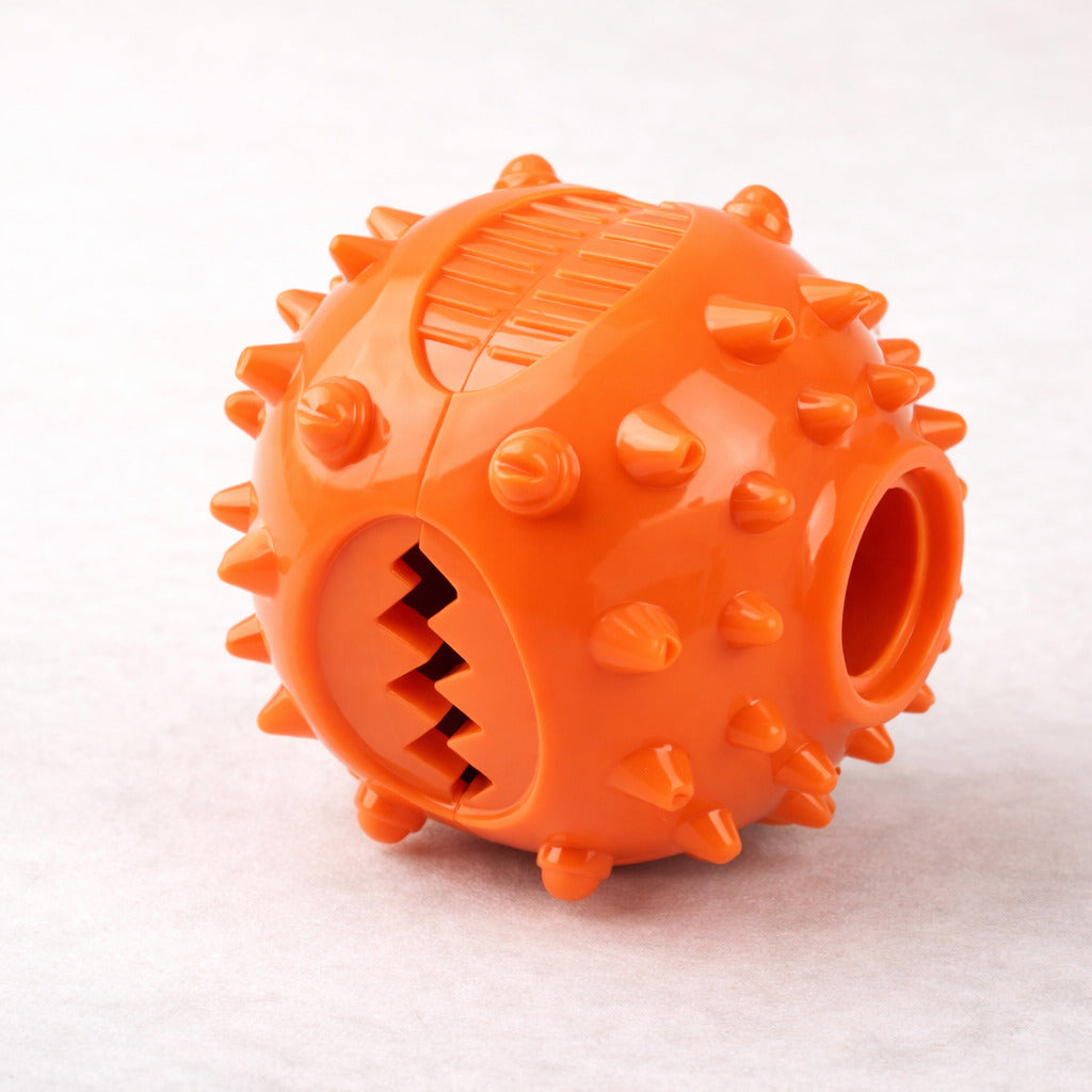 Balle distributrice à mâcher Canidoo pour chien, jouet distributeur, rouge