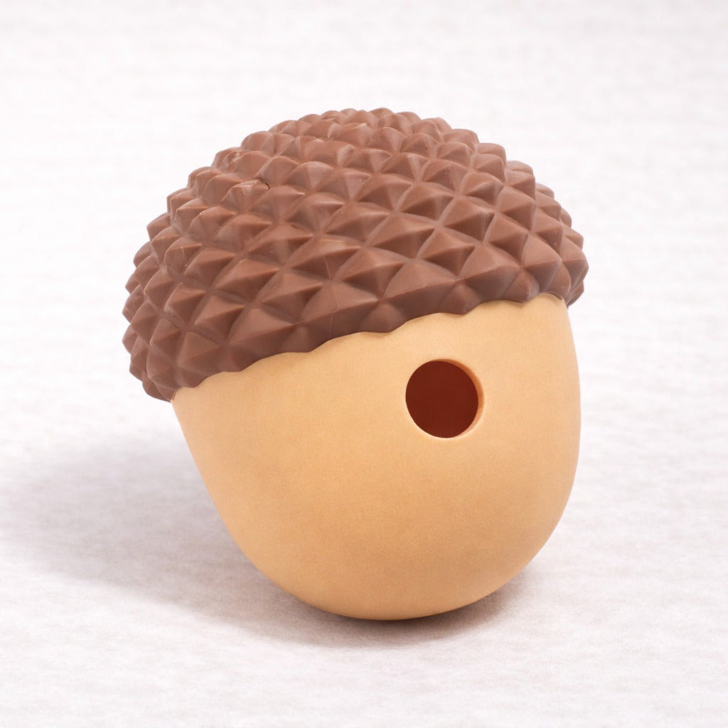 Distributeur de friandises Canidoo pour chien, jouet format gland, couleurs classique