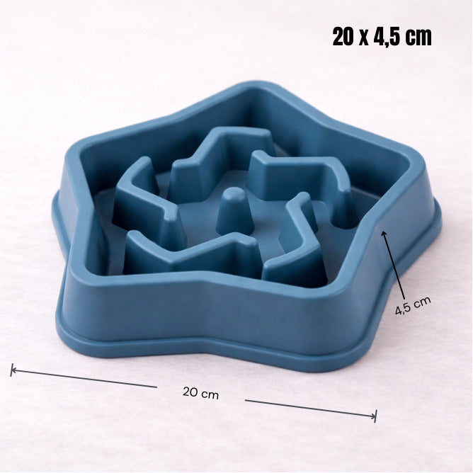 Gamelle anti-glouton étoile Canidoo - dimensions 20 x 4,5 cm